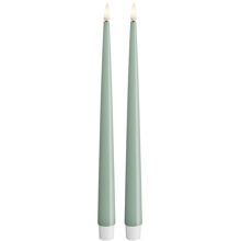 2 St/Paket - Sage Green - LED Kronleuchter Shiny 28 cm