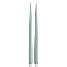 2 St/Paket - Sage Green - LED Kronleuchter Shiny 38 cm