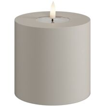 LED-Blockkerze Außenbereich 10x10 cm