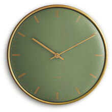 29 cm - City Hall Wanduhr Grün