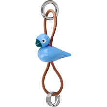 Vogel Schlüsselanhänger Naturleder