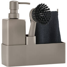 1 set - Taupe - Geschirrset 4-teilig