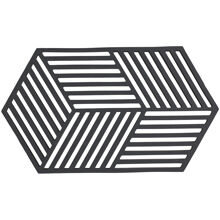 Schwarz - Topfuntersetzer Hexagon 24 cm