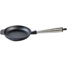 Gusseisenpfanne mit Stahlgriff 18 cm 