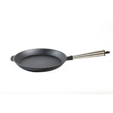 Gusseisenpfanne mit Stahlgriff 28 cm 