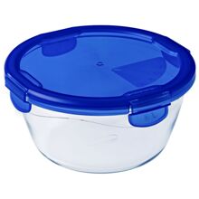 0,7 liter - Klar - Aufbewahrungsbox aus Glas Cook&Go rund Deckel