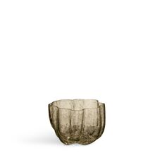 Crackle Teelichthalter 58 mm Taupe
