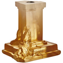 Rocky Baroque Kerzenständer 15 cm Bernstein