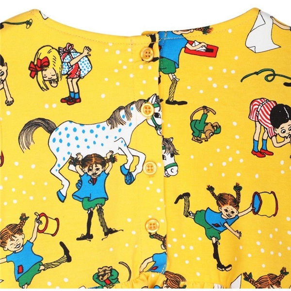 Pippi Langstrumpf Nachbarn Kleid Gelb (Bild 2 von 3)