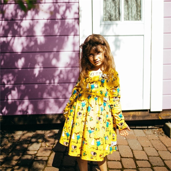 Pippi Langstrumpf Nachbarn Kleid Gelb (Bild 3 von 3)