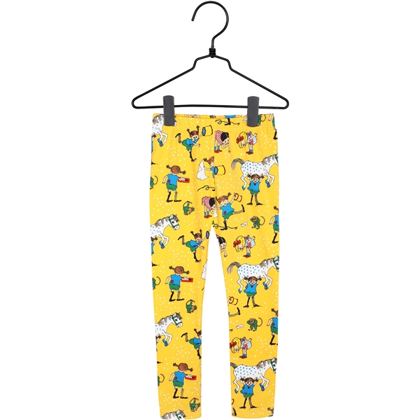 Pippi Langstrumpf Nachbarn Leggings Gelb