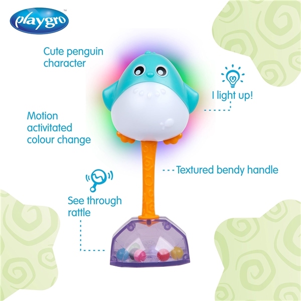 Playgro Light Me Up Pinguin Rassel (Bild 5 von 6)