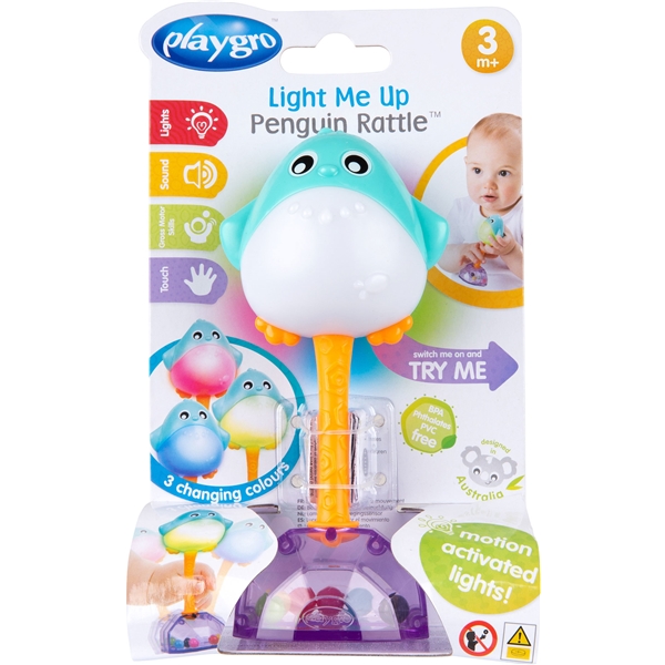 Playgro Light Me Up Pinguin Rassel (Bild 6 von 6)