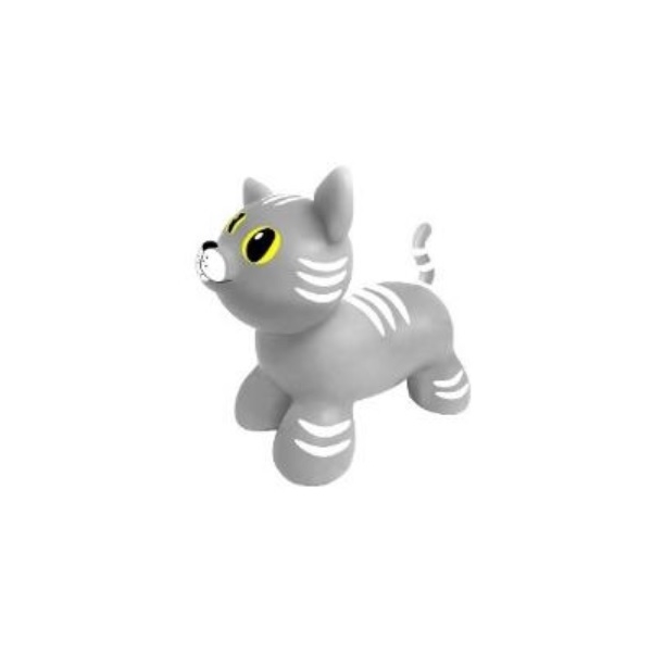 Gerardo Toys Jumpy Katze Grau