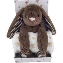 Fleece-Decke & Kuschelkaninchen Dunkelbraun