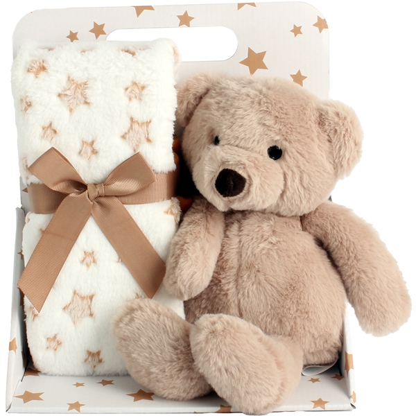 Fleecedecke & Kuscheltier Brauner Teddybär
