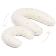 Quilt Creme Blume - Doomoo Schwangerschafts- & Stillkissen 2-in-1