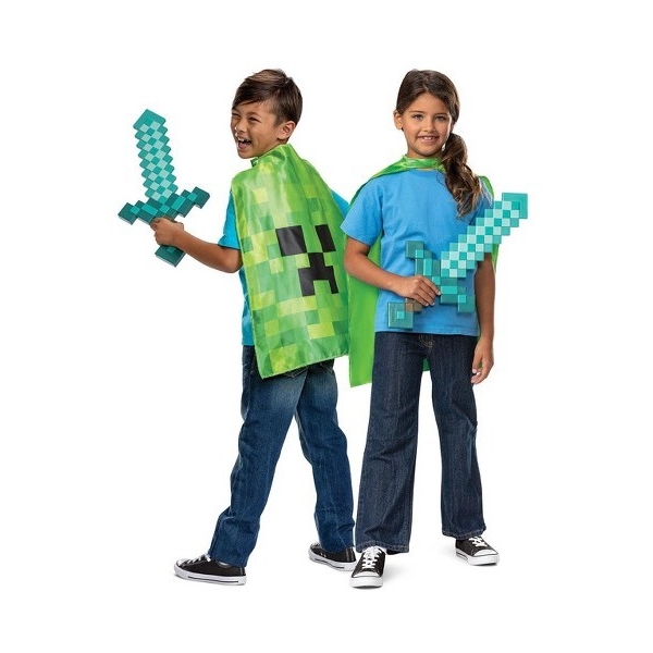 Verkleidungsset Minecraft Schwert & Umhang (Bild 2 von 2)