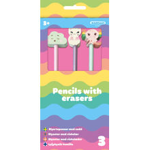 Stifte mit Radiergummi 3er-Pack