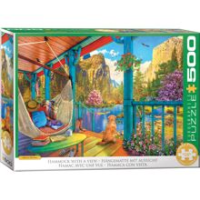 Puzzle 500 Teile Hängematte mit Aussicht