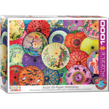 Puzzle 1000 Teile Asiatische Schirme (Smart Cut)