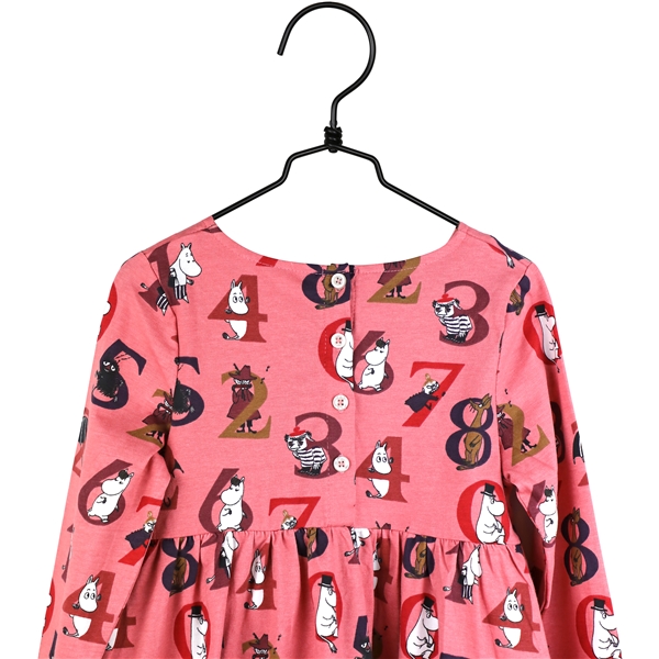 Mumin-Nummern Kleid mit Taschen Rosa (Bild 2 von 2)