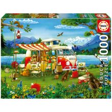 Educa Puzzle 1000 Teile Camping Holiday