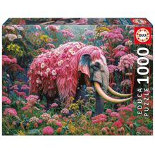 Educa Puzzle 1000 Teile Floral Elephant