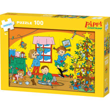 Puzzle 100 Teile Kärnan Pippi Weihnachtspuzzle