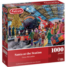 Puzzle 1000 Teile Santa am Bahnhof