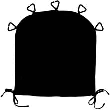 Schwarz - Geggamoja UV-Kinderwagenvorhang 50+