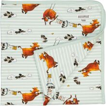 Geggamoja Babydecke Mama Muh Mint/Weiß