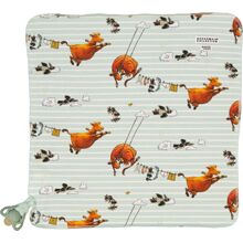 Geggamoja Schnuffeltuch Mamma Mu Mint/Weiß