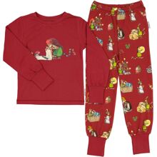 Pyjama Pettson & Findus Weihnachten Rot