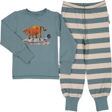 Schlafanzug Mamma Mu & Kråkan Türkis 98-104 cL