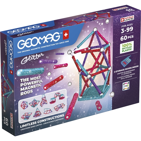 Geomag Glitter Recycled 60 Teile (Bild 1 von 6)