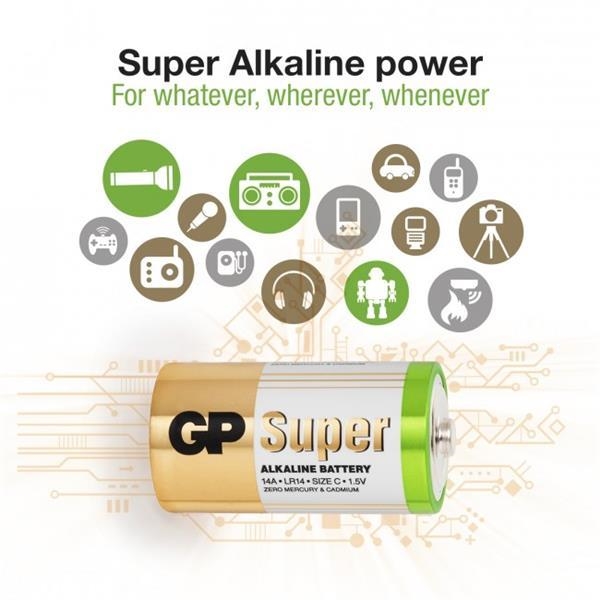 GP Batterien Größe C, LR14, 1,5V, 2er-Pack (Bild 3 von 3)