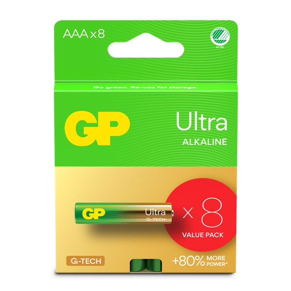 GP Batteries Ultra AAA, 8er-Pack (Bild 1 von 2)