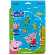 Hama Midi Box Peppa Pig w. Evie 2000 st