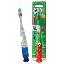 Blauer Fußball - Blinkende Zahnbürste