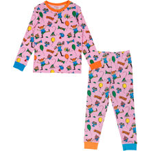 86-92 cL - Fest Pippi Pyjama Rosa