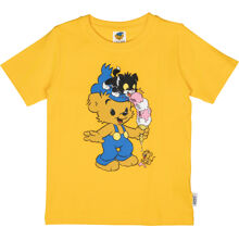 128 cl - Bamse Glas T-Shirt Gelb