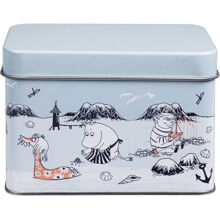 Mumin Strandtour Teedose Blau