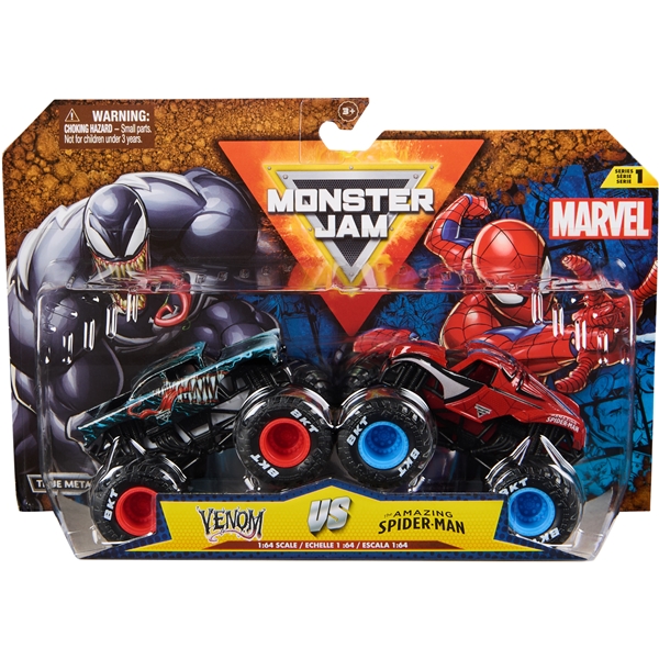 Monster Jam 1:64 Spider Man: Venom 2-Stück