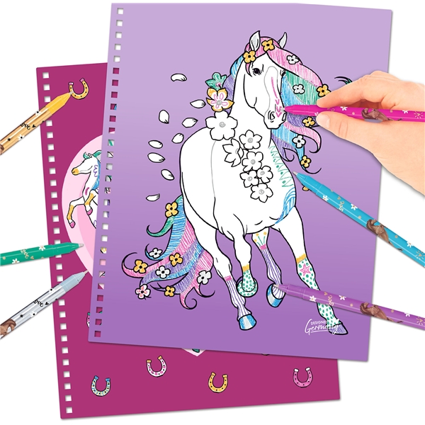 Miss Melody Malbuch mit Glitzerstiften (Bild 2 von 3)