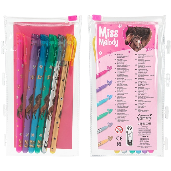 Miss Melody Malbuch mit Glitzerstiften (Bild 3 von 3)