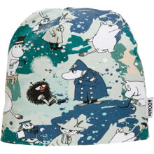 Mumin Wasserfarben Mütze Grün