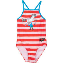 110-116 cl - Pippi Superstark Badeanzug Rot