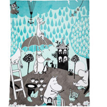 Mumin Fleecedecke Herbsttag Aqua