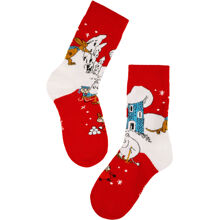 36/38 - Mumin Winterland Socken Rot
